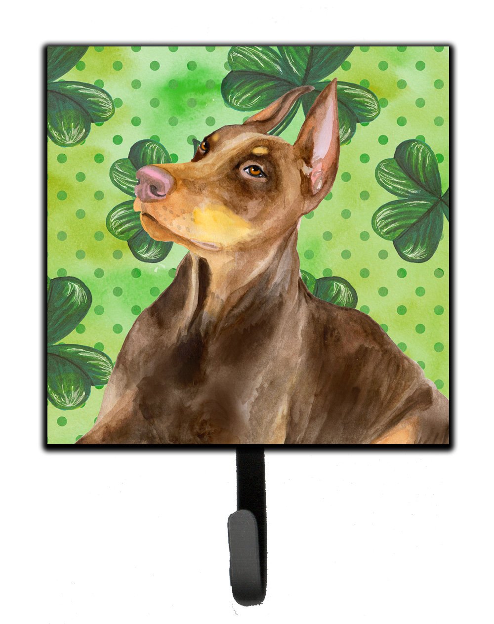 Doberman Pinscher St Patrick's Leash or Key Holder BB9883SH4 by Caroline's Treasures