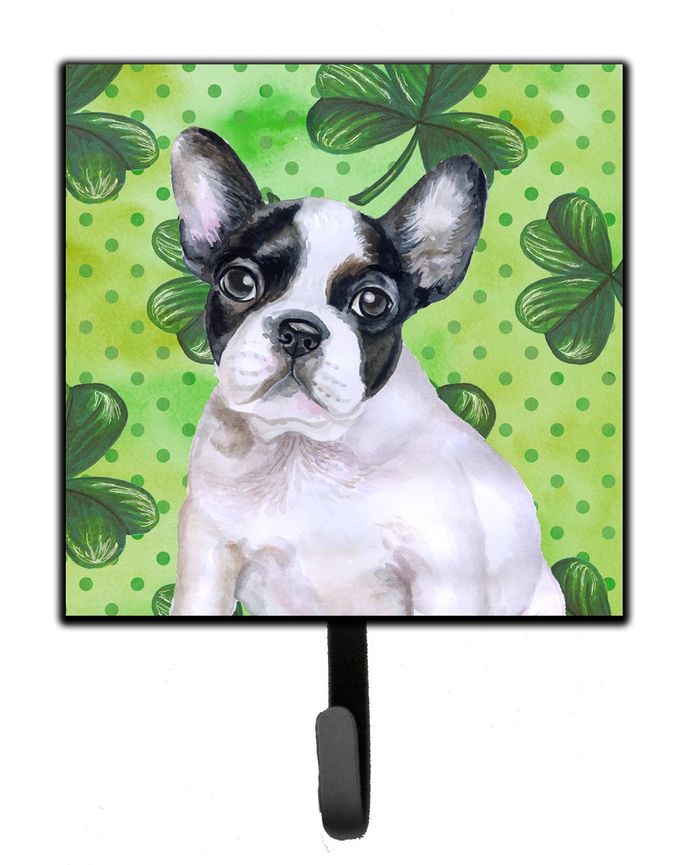 French Bulldog Black White St Patrick's Leash or Key Holder BB9884SH4 by Caroline's Treasures