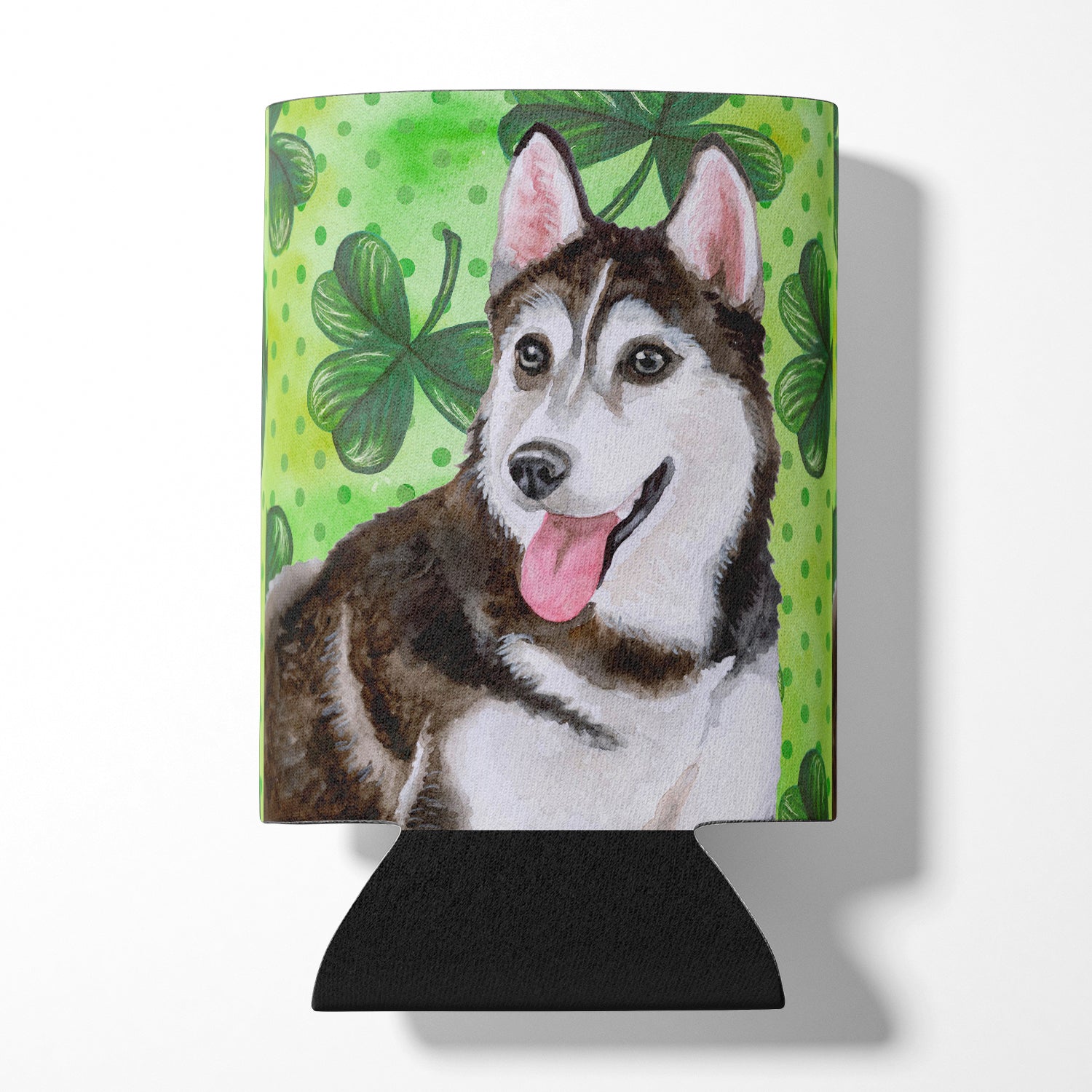 Siberian Husky #2 St Patrick's Can or Bottle Hugger BB9886CC  the-store.com.