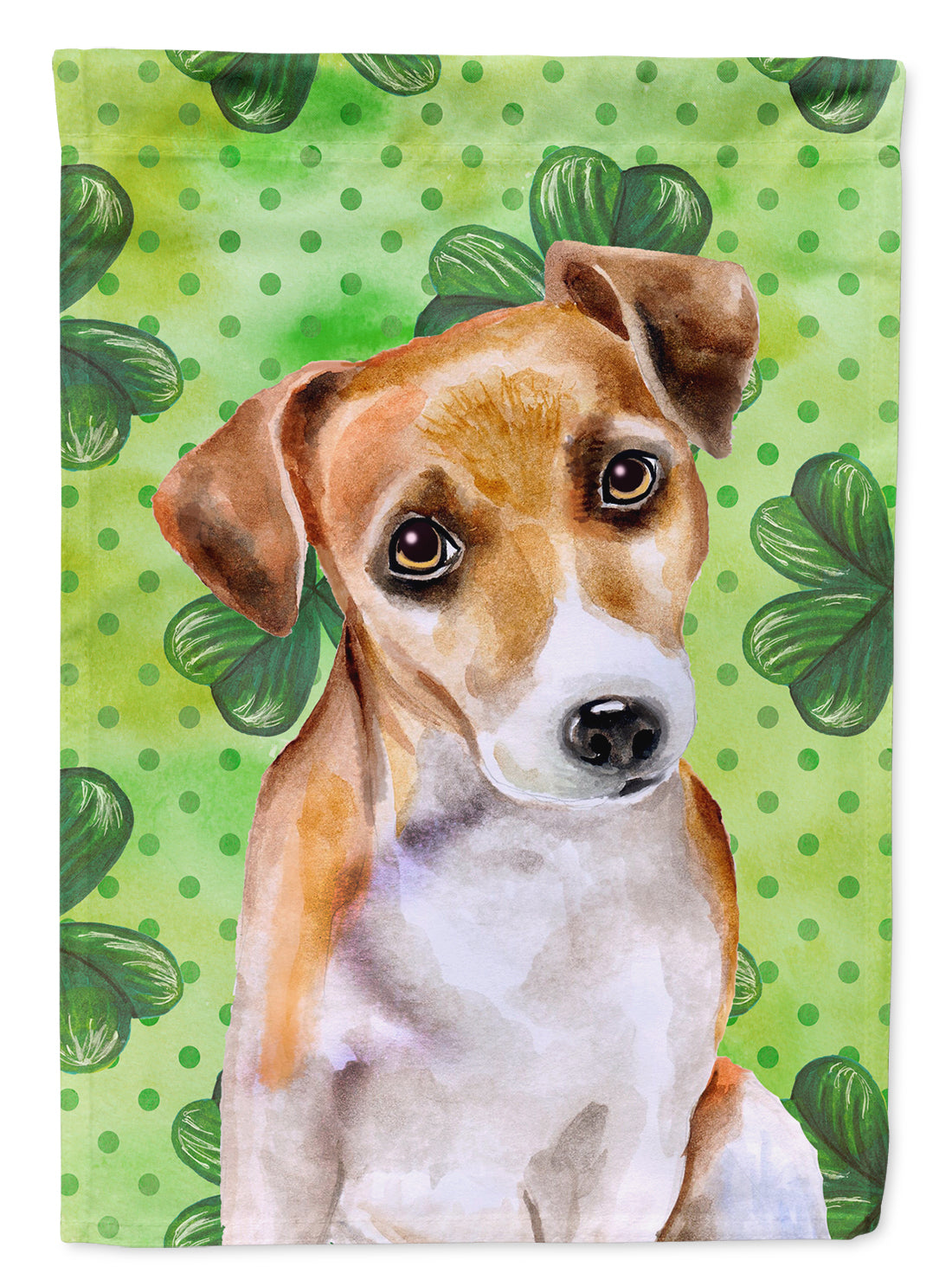 Jack Russell Terrier #2 St Patrick's Flag Garden Size BB9887GF  the-store.com.