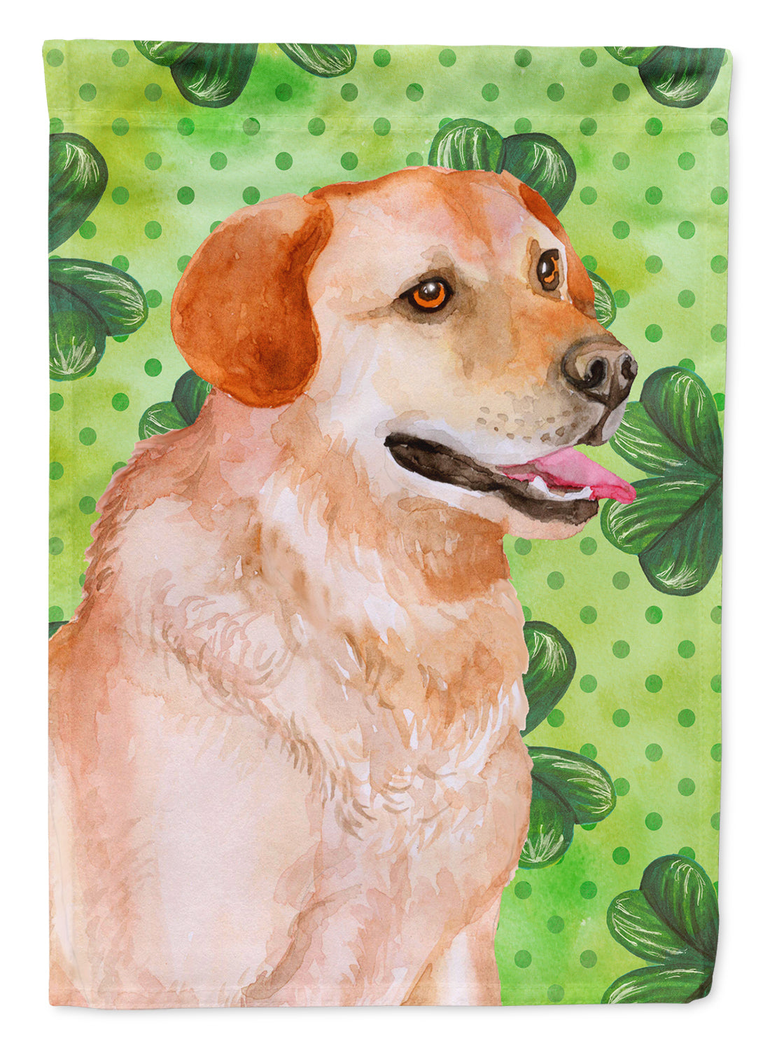 Labrador Retriever St Patrick's Flag Canvas House Size BB9888CHF  the-store.com.