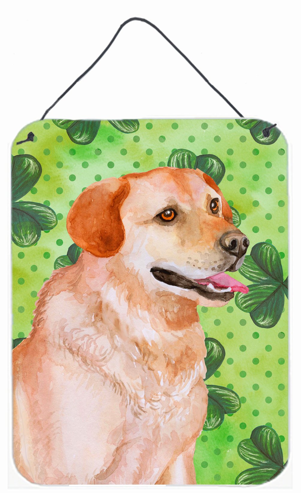 Labrador Retriever St Patrick's Wall or Door Hanging Prints BB9888DS1216 by Caroline's Treasures