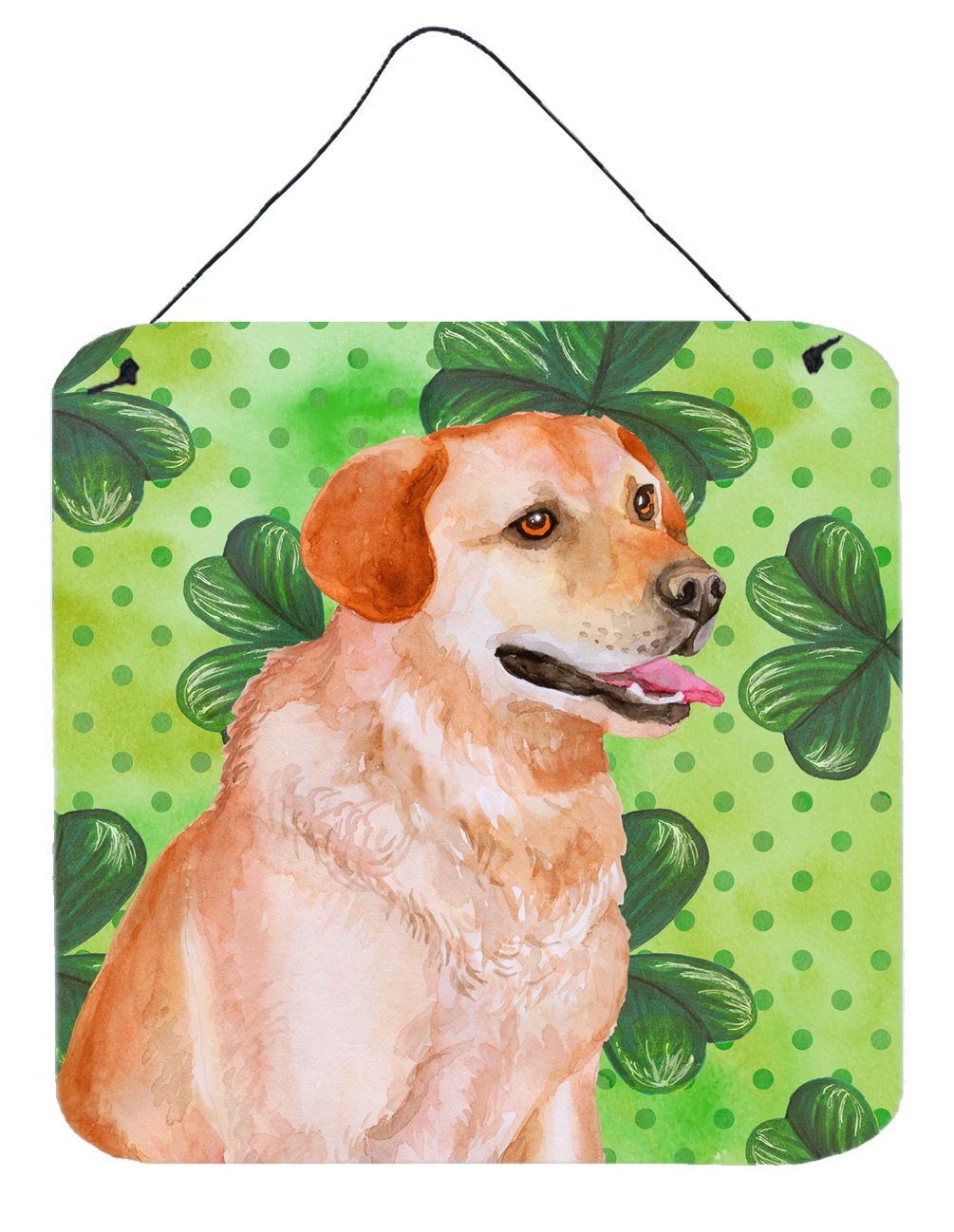 Labrador Retriever St Patrick's Wall or Door Hanging Prints BB9888DS66 by Caroline's Treasures