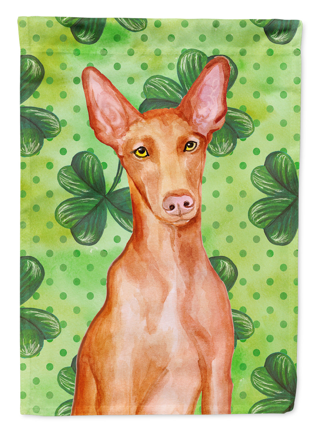 Pharaoh Hound St Patrick's Flag Canvas House Size BB9889CHF  the-store.com.