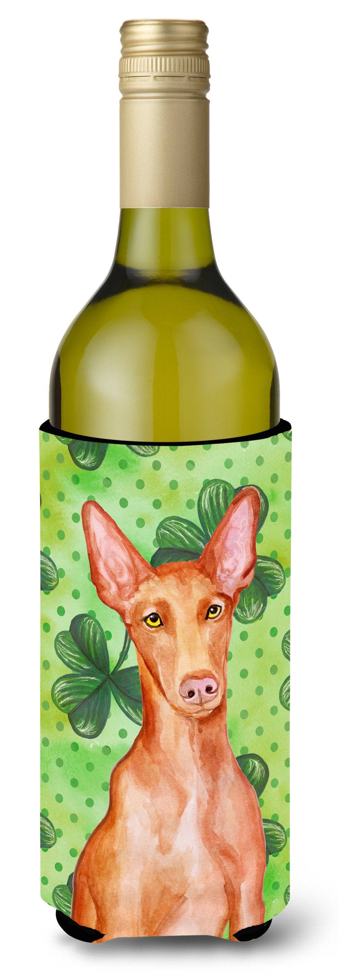 Pharaoh Hound St Patrick's Wine Bottle Beverge Insulator Hugger BB9889LITERK by Caroline's Treasures