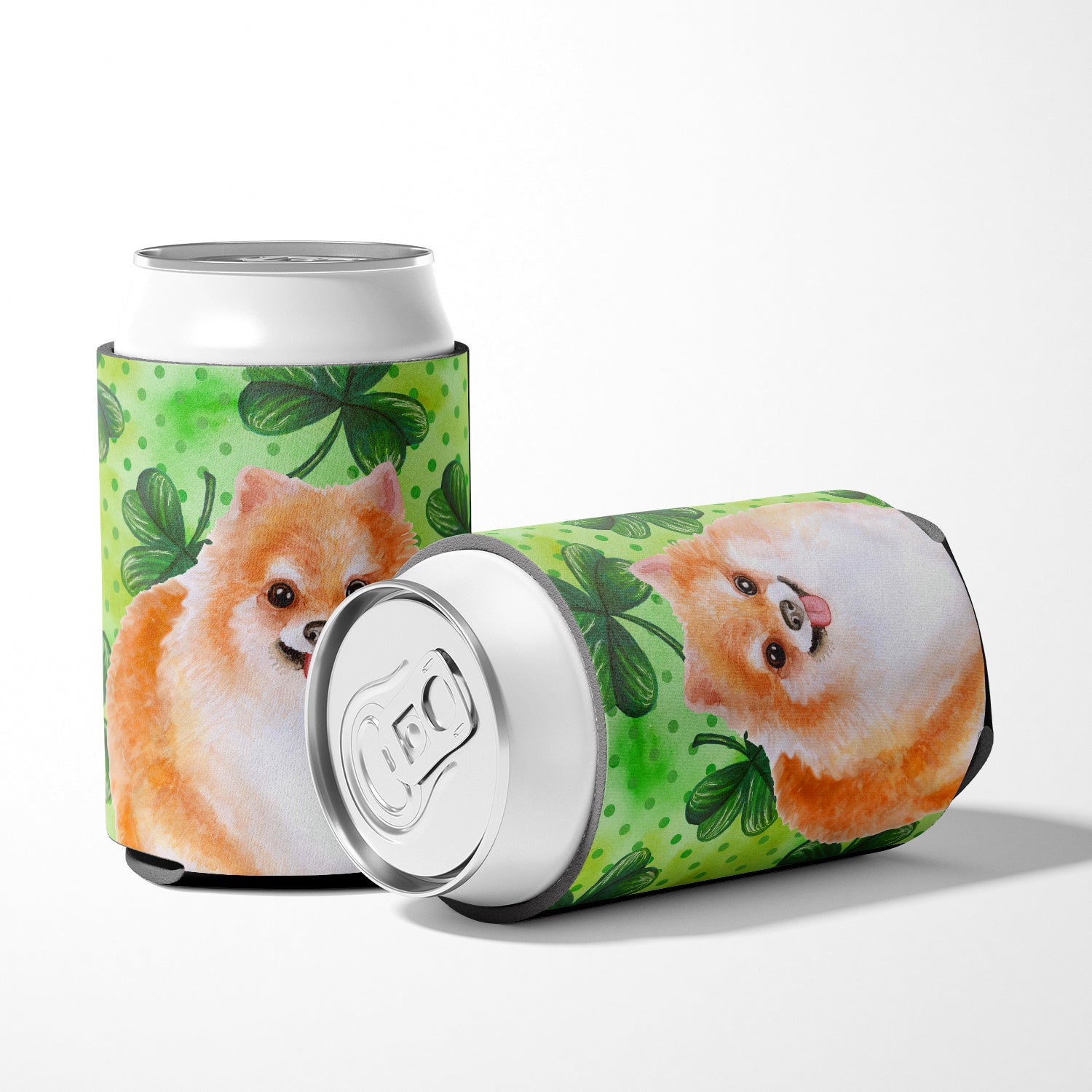 Pomeranian #2 St Patrick's Can or Bottle Hugger BB9890CC  the-store.com.