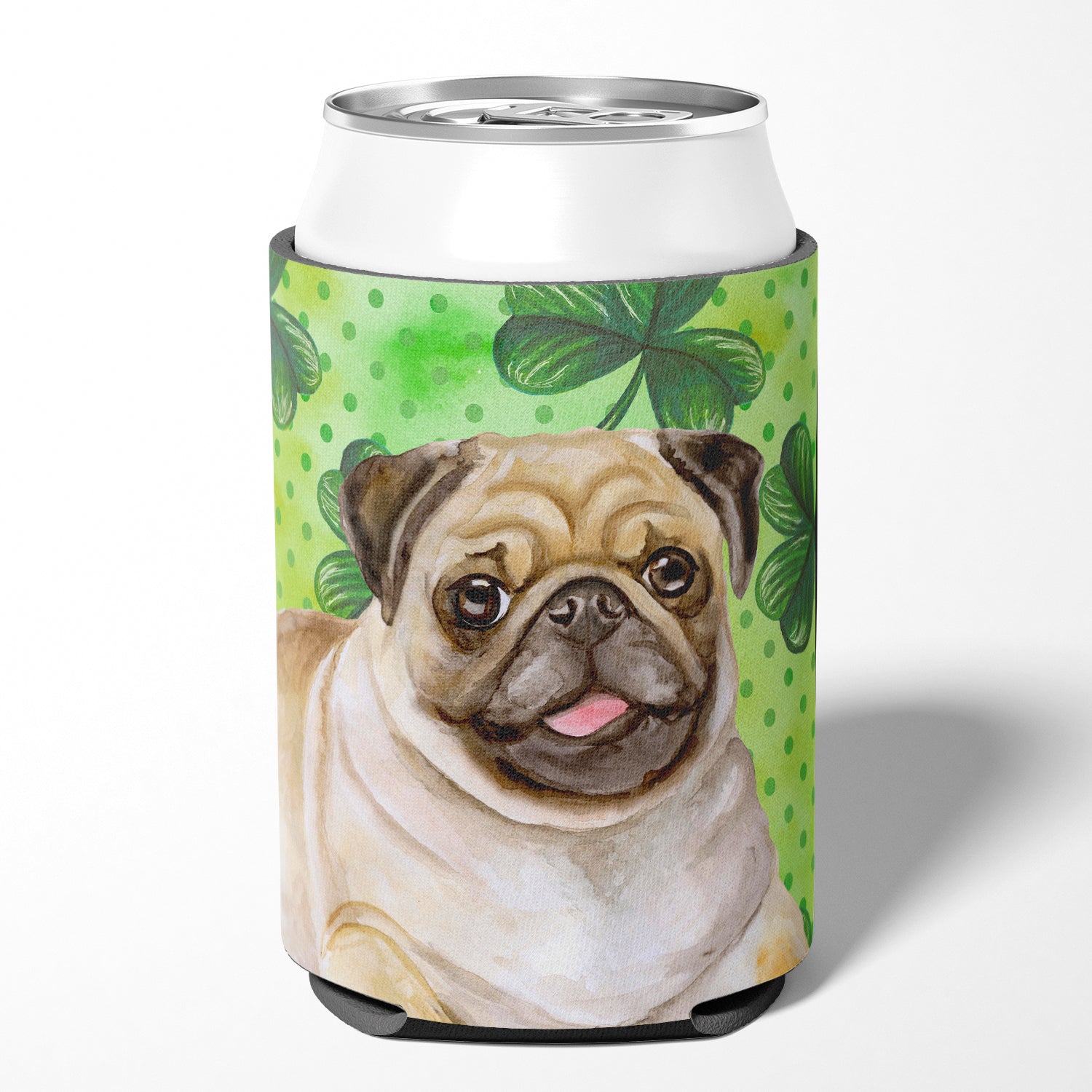 Fawn Pug St Patrick's Can or Bottle Hugger BB9892CC  the-store.com.