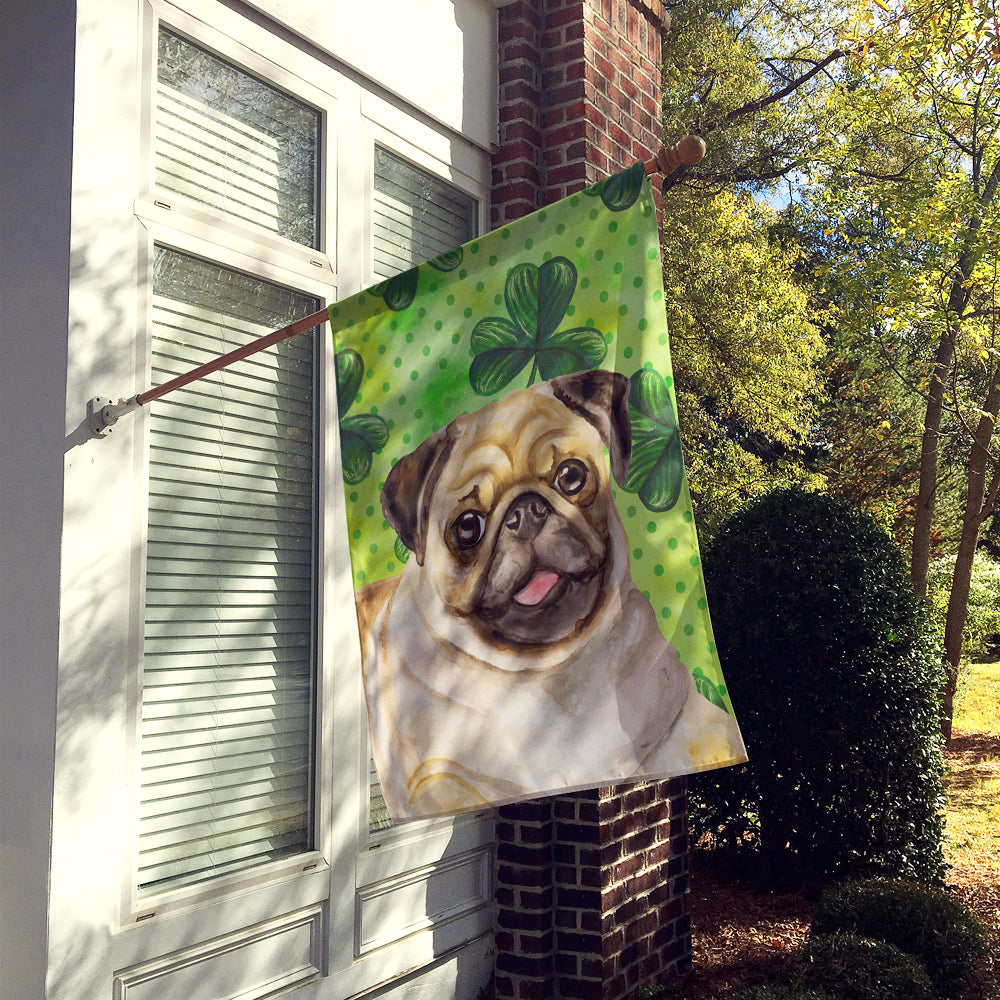 Fawn Pug St Patrick's Flag Canvas House Size BB9892CHF  the-store.com.