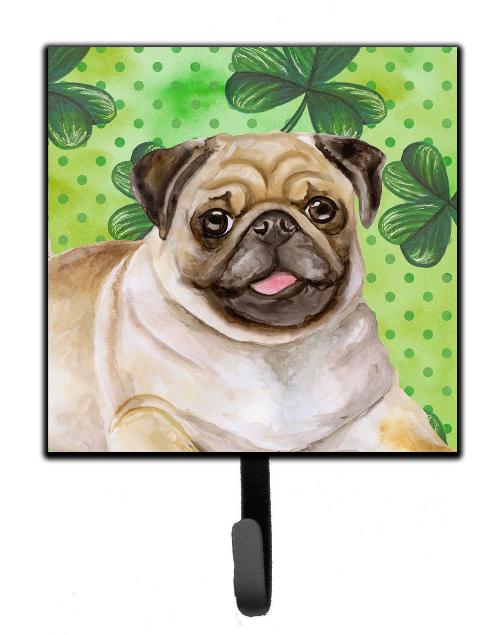 Fawn Pug St Patrick's Leash or Key Holder BB9892SH4 by Caroline's Treasures