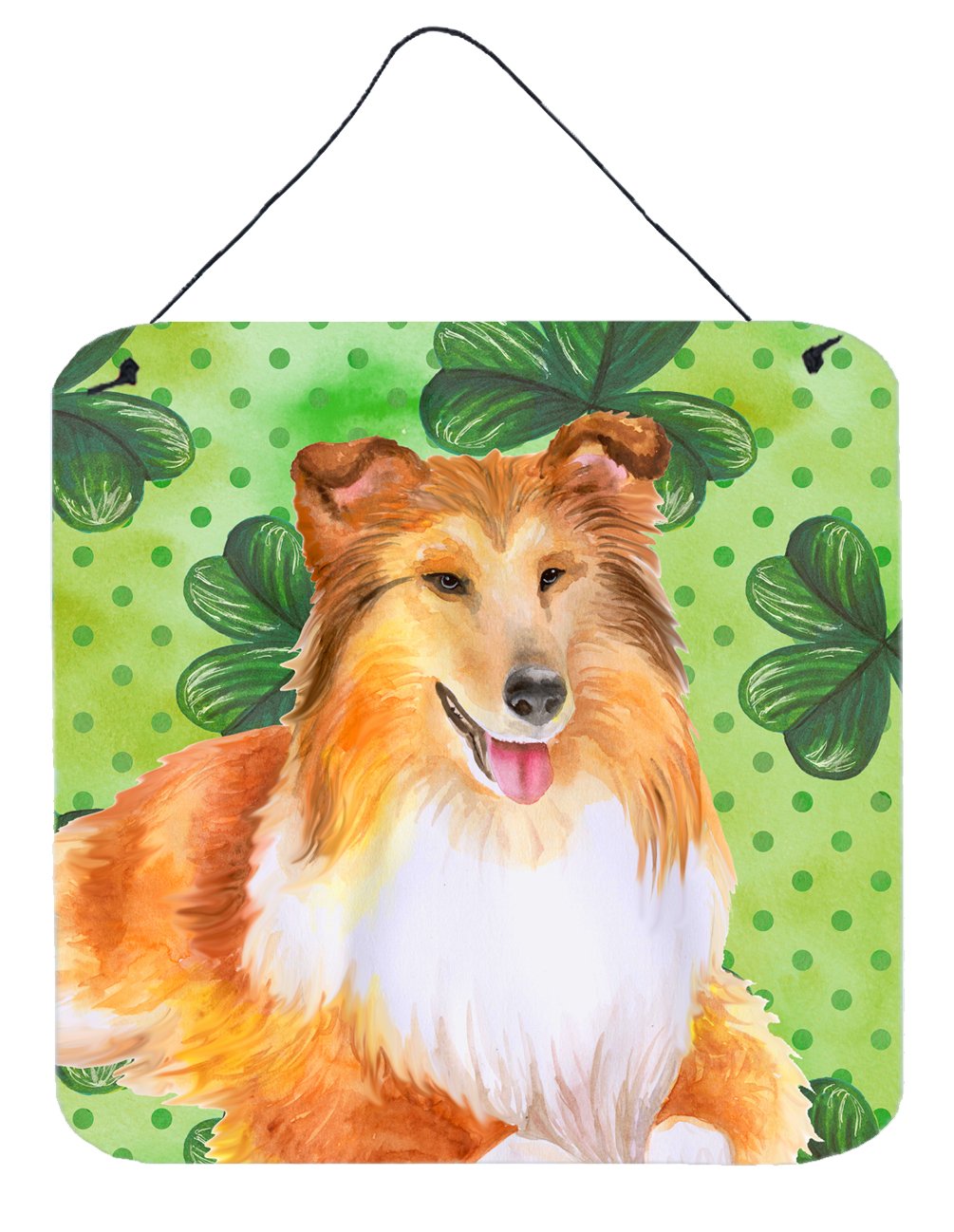 Sheltie St Patrick's Wall or Door Hanging Prints BB9894DS66 by Caroline's Treasures