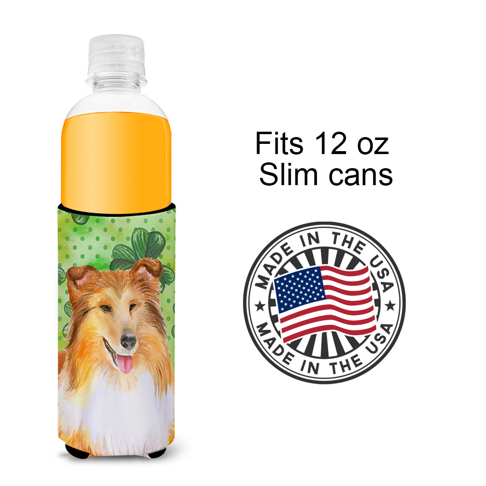 Sheltie St Patrick's  Ultra Hugger for slim cans BB9894MUK  the-store.com.