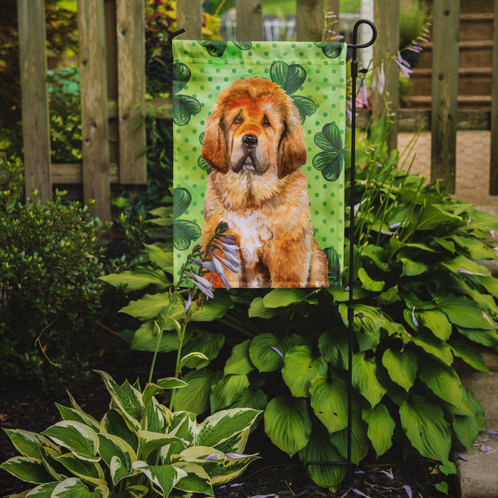 Tibetan Mastiff St Patrick's Flag Garden Size BB9895GF  the-store.com.