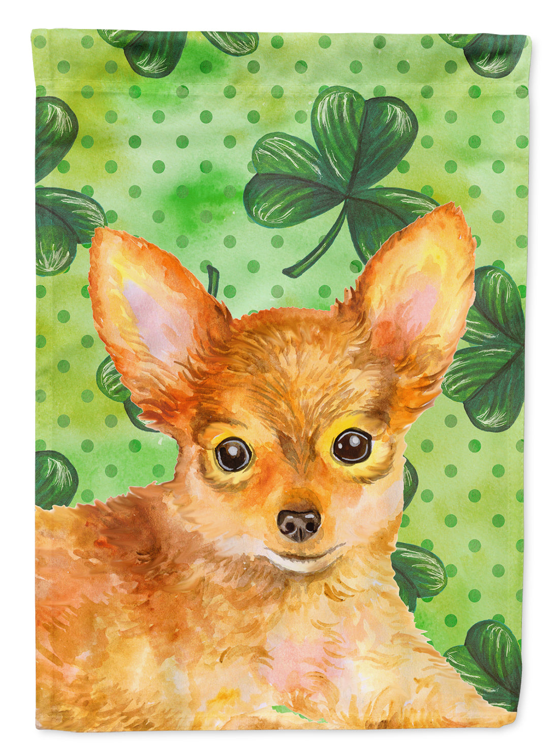 Toy Terrier St Patrick's Flag Garden Size BB9896GF  the-store.com.