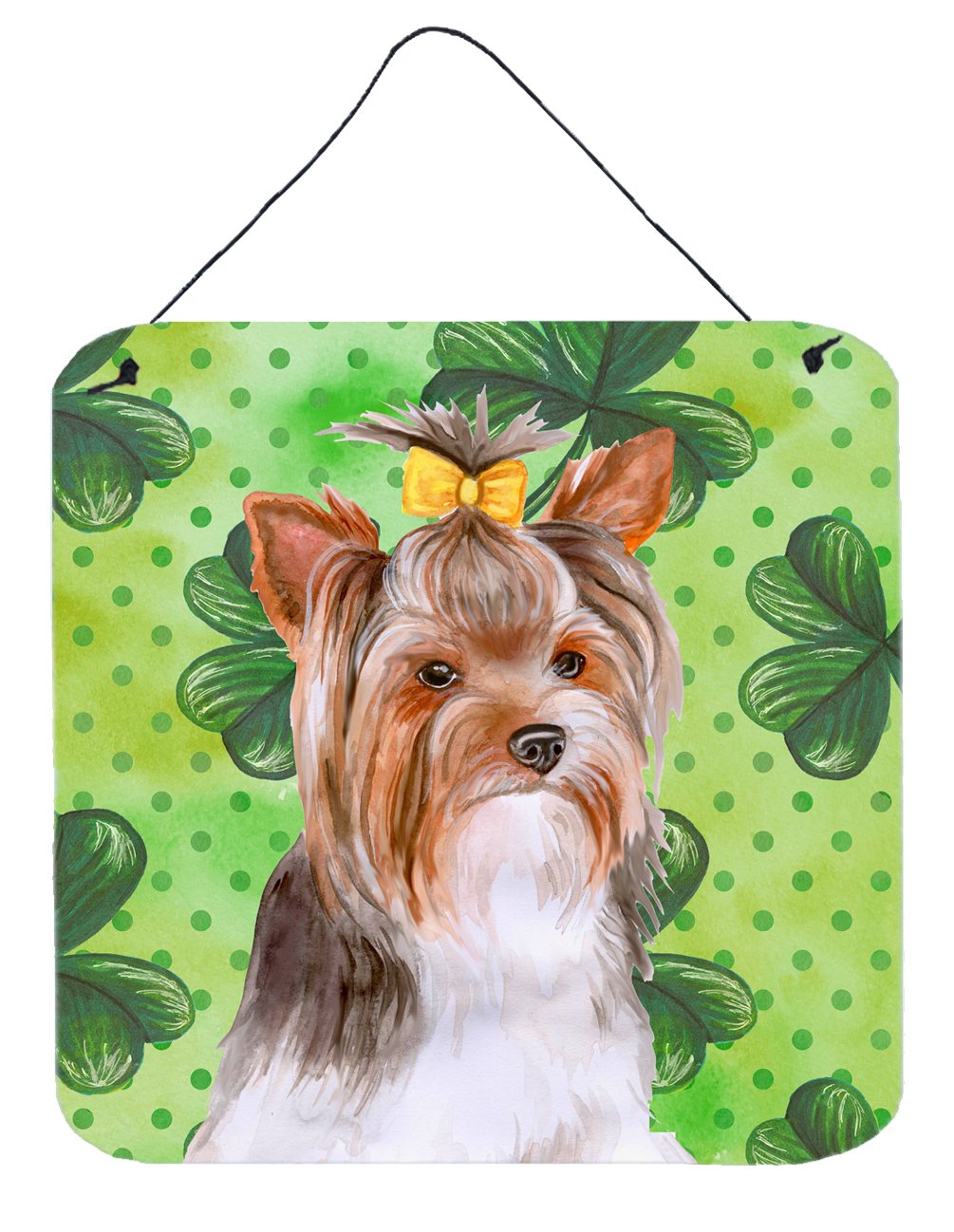 Yorkshire Terrier #2 St Patrick&#39;s Wall or Door Hanging Prints BB9897DS66 by Caroline&#39;s Treasures