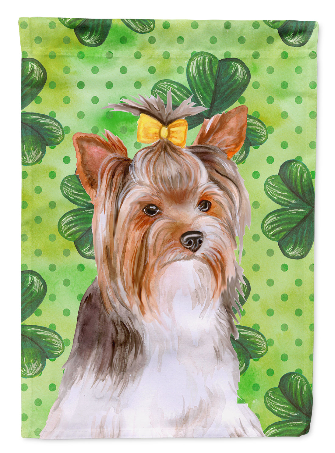 Yorkshire Terrier #2 St Patrick&#39;s Flag Garden Size BB9897GF  the-store.com.