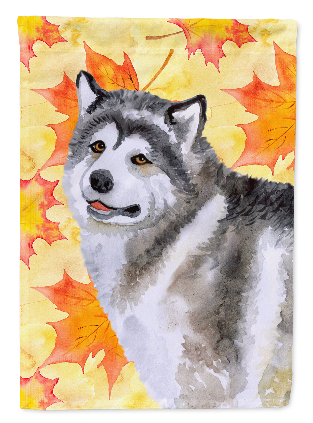 Alaskan Malamute Fall Flag Canvas House Size BB9899CHF  the-store.com.