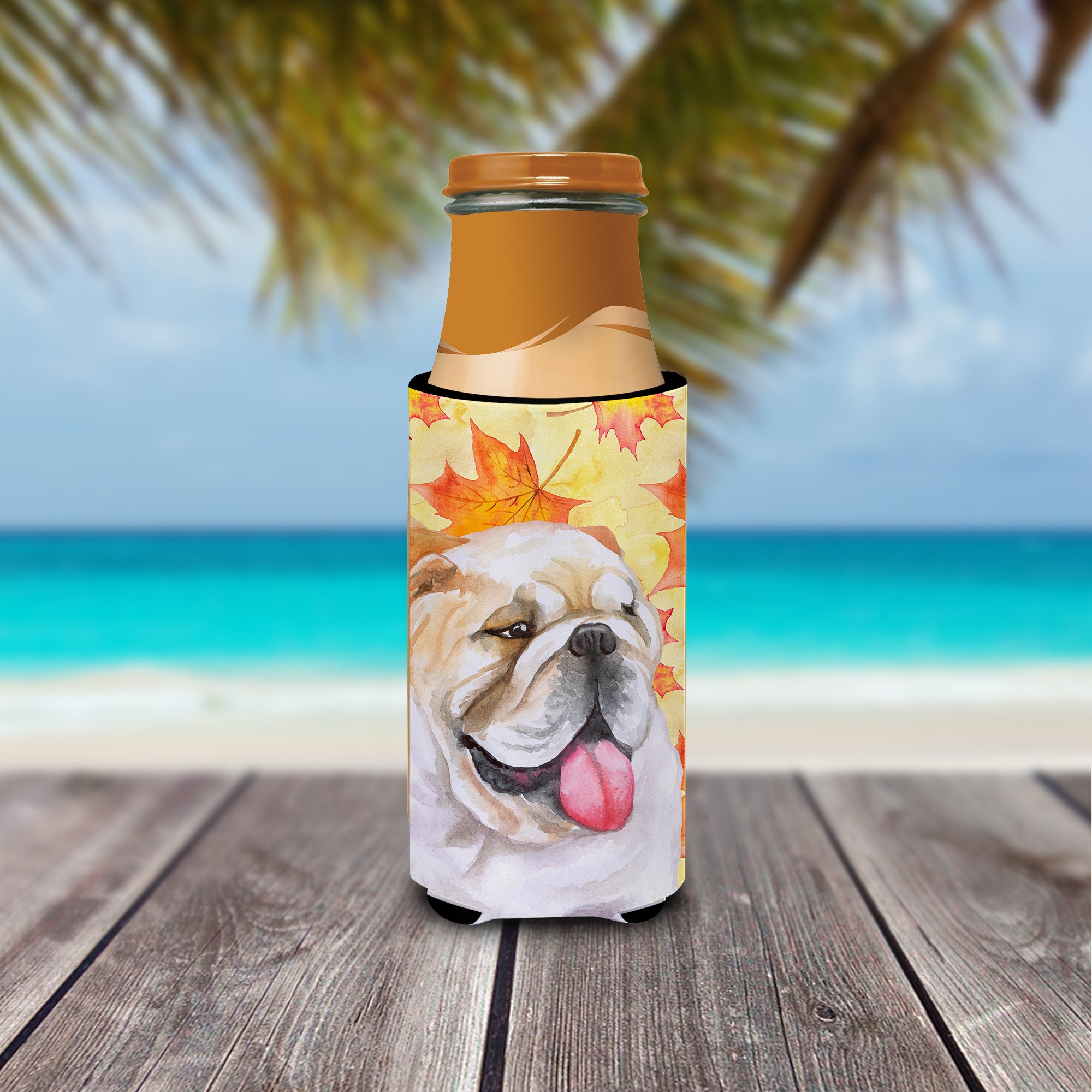 English Bulldog Fall  Ultra Hugger for slim cans BB9900MUK  the-store.com.