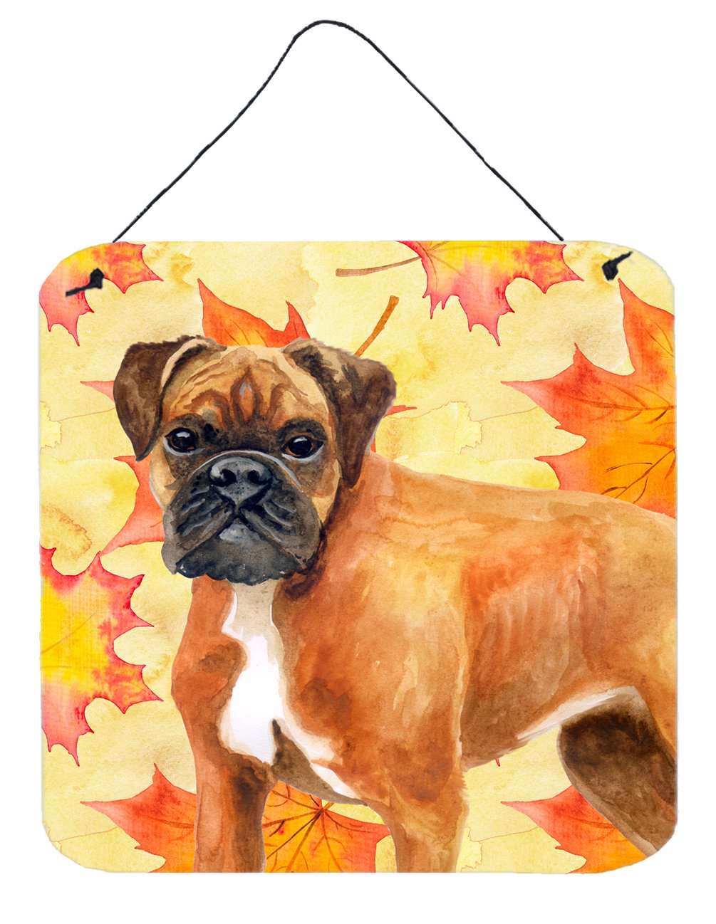 German Boxer Fall Wall or Door Hanging Prints BB9901DS66 by Caroline's Treasures