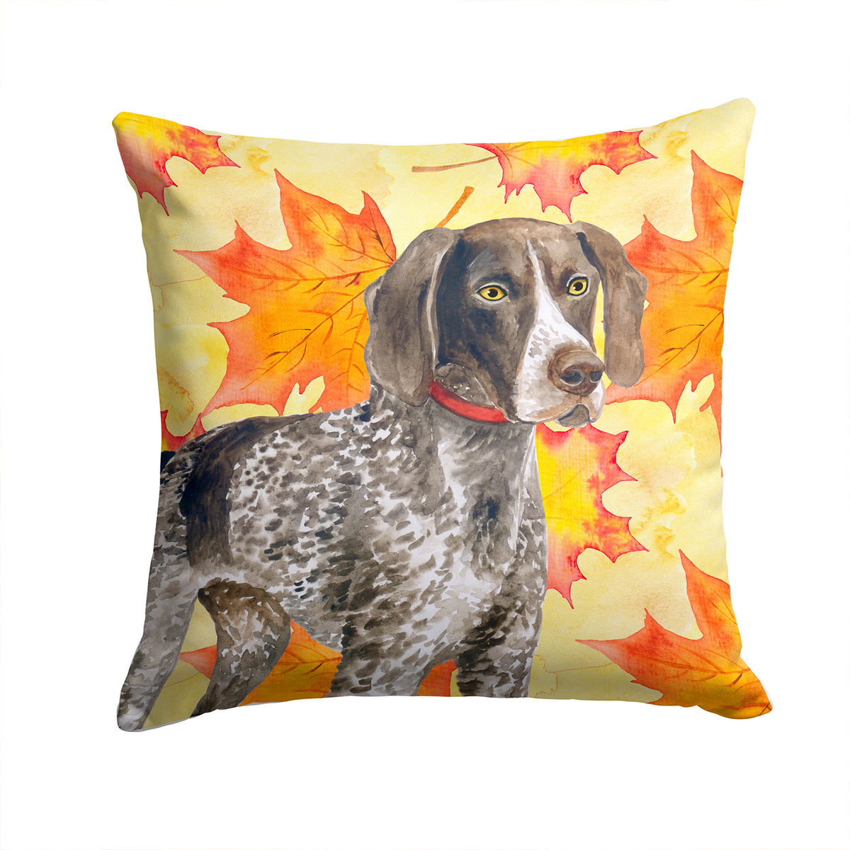 German Shorthaired Pointer Fall Fabric Decorative Pillow BB9902PW1414 - the-store.com