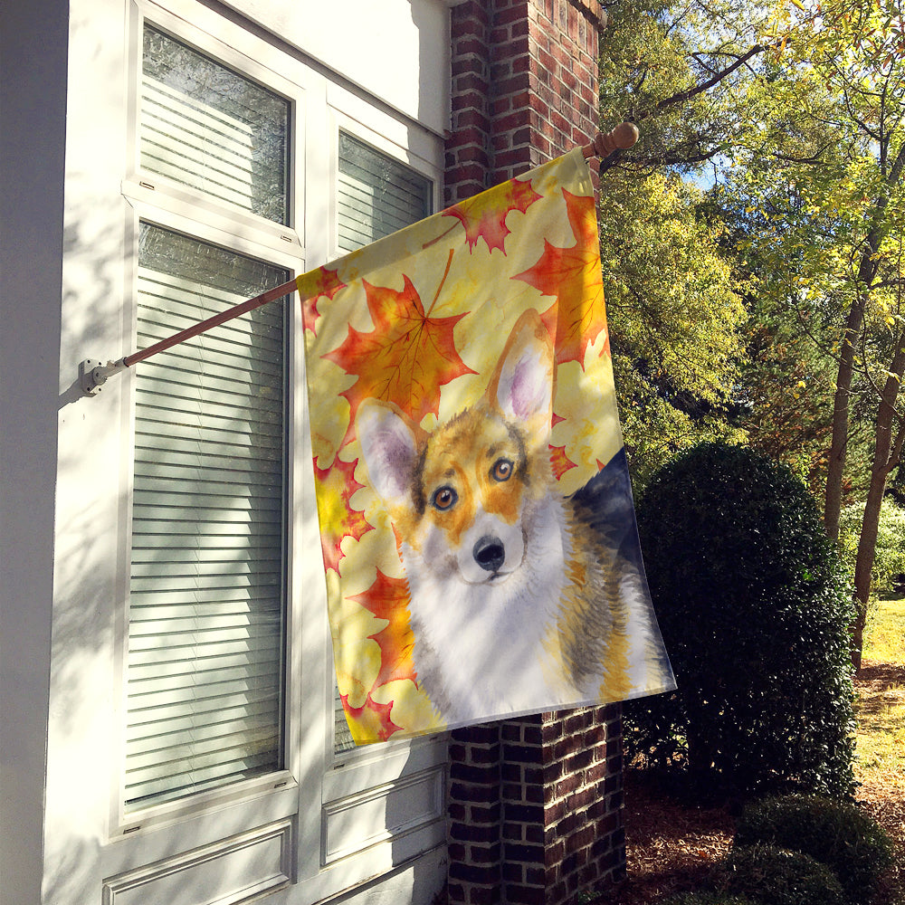 Pembroke Corgi Fall Flag Canvas House Size BB9903CHF  the-store.com.