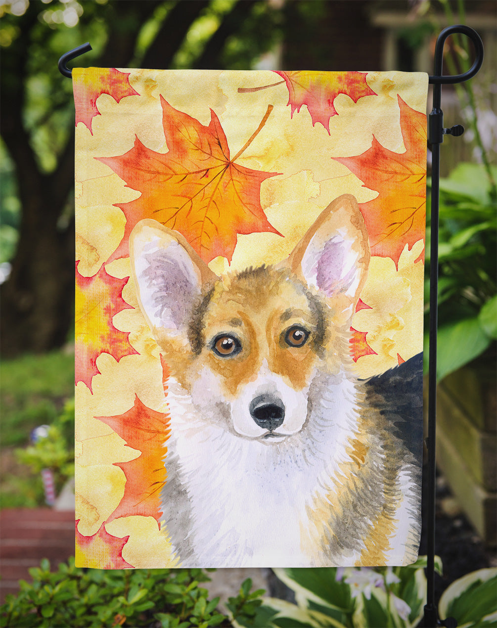 Pembroke Corgi Fall Flag Garden Size BB9903GF  the-store.com.