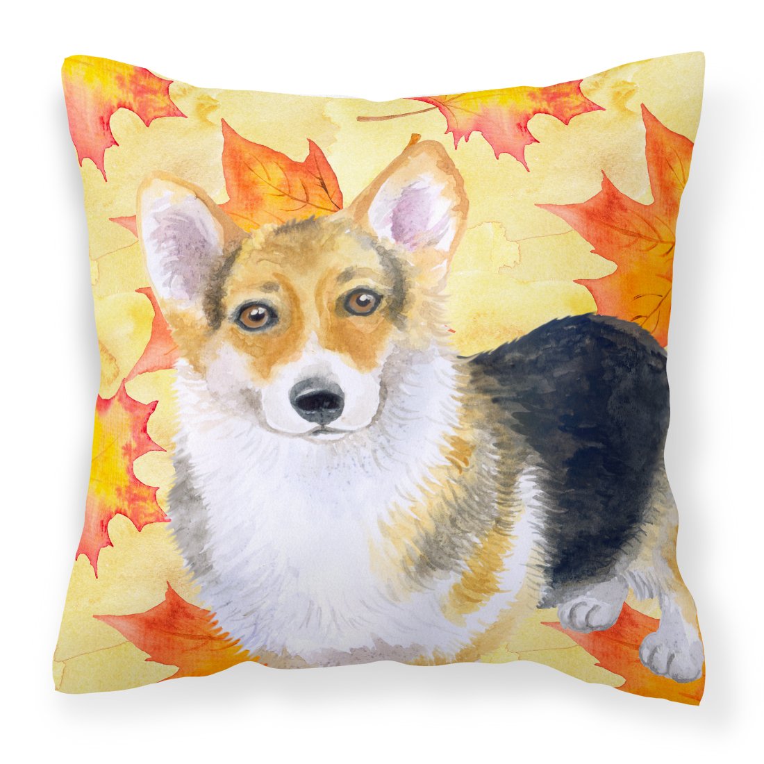 Pembroke Corgi Fall Fabric Decorative Pillow BB9903PW1818 by Caroline's Treasures