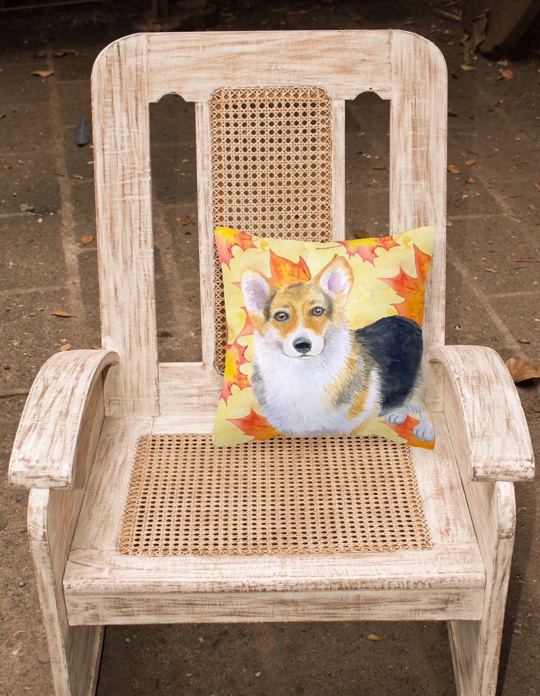 Pembroke Corgi Fall Fabric Decorative Pillow BB9903PW1818 by Caroline's Treasures