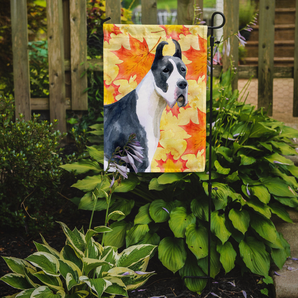 Harlequin Great Dane Fall Flag Garden Size BB9904GF  the-store.com.