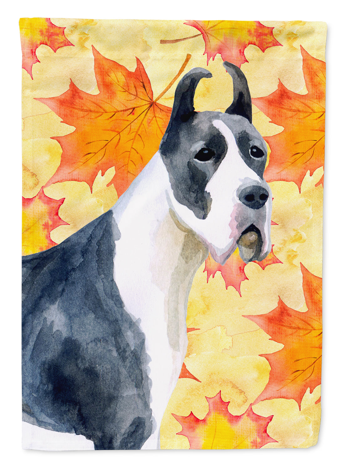 Harlequin Great Dane Fall Flag Garden Size BB9904GF  the-store.com.