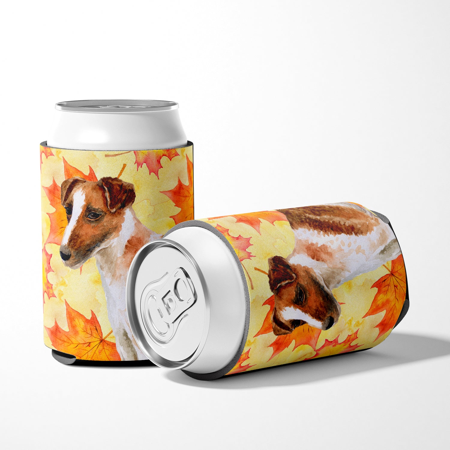 Smooth Fox Terrier Fall Can or Bottle Hugger BB9908CC  the-store.com.