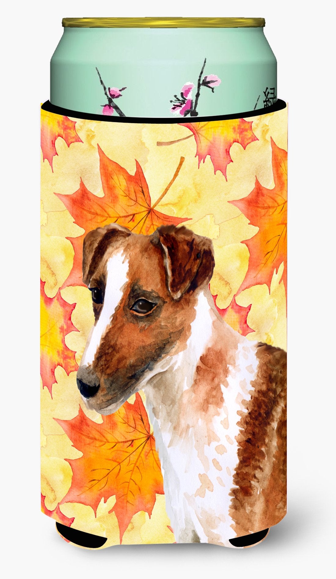 Smooth Fox Terrier Fall Tall Boy Beverage Insulator Hugger BB9908TBC by Caroline&#39;s Treasures