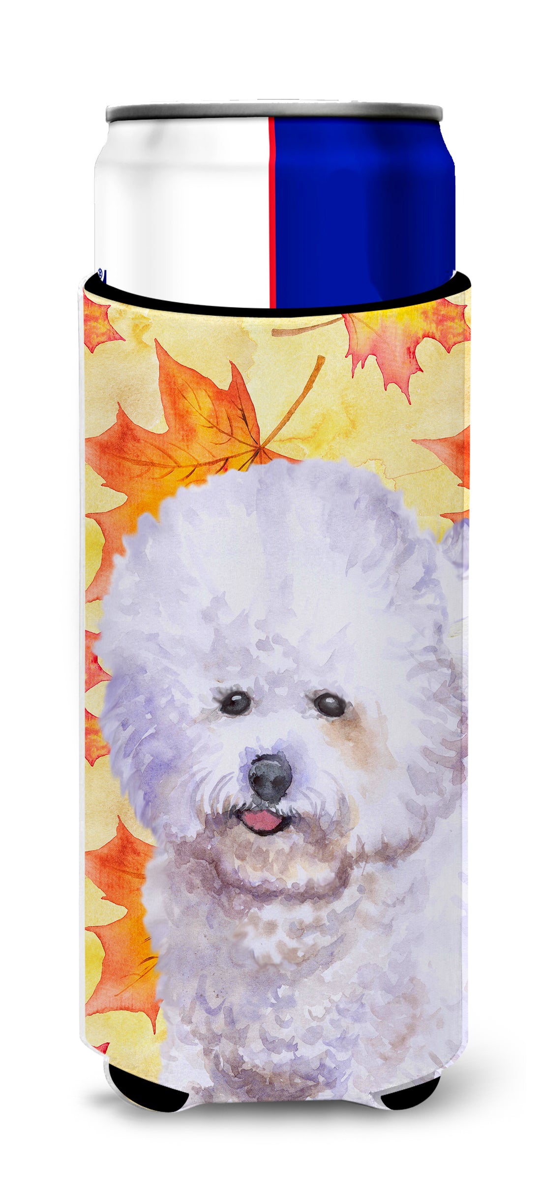 Bichon Frise Fall  Ultra Hugger for slim cans BB9909MUK  the-store.com.