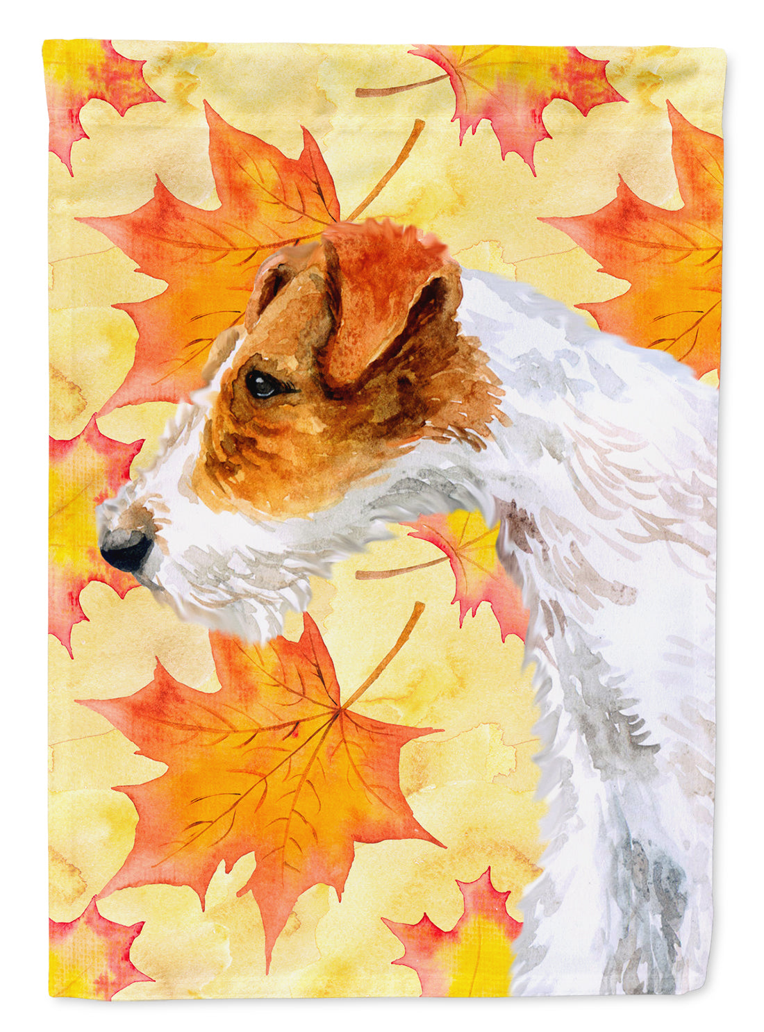 Fox Terrier Fall Flag Garden Size BB9911GF  the-store.com.