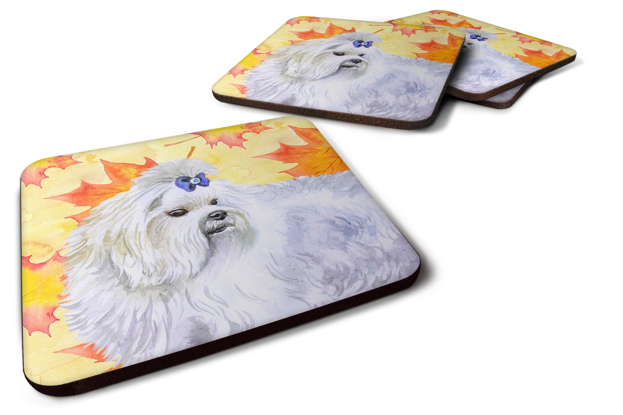 Maltese Fall Foam Coaster Set of 4 BB9912FC - the-store.com