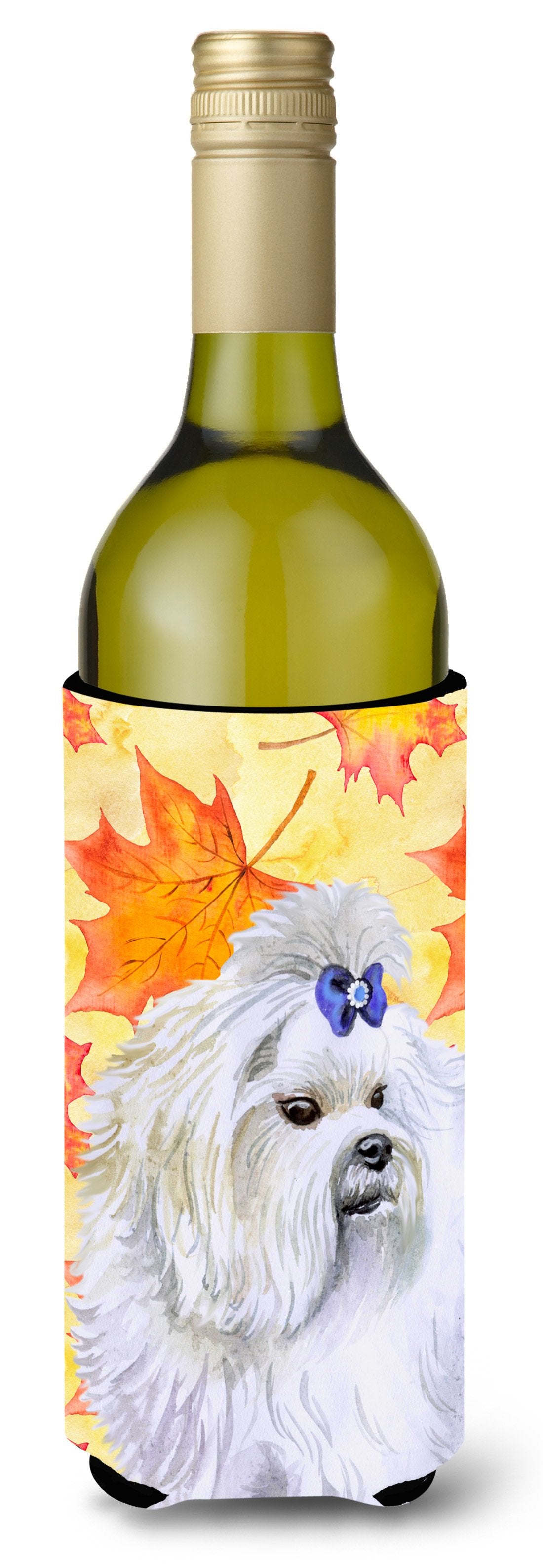 Maltese Fall Wine Bottle Beverge Insulator Hugger BB9912LITERK by Caroline's Treasures