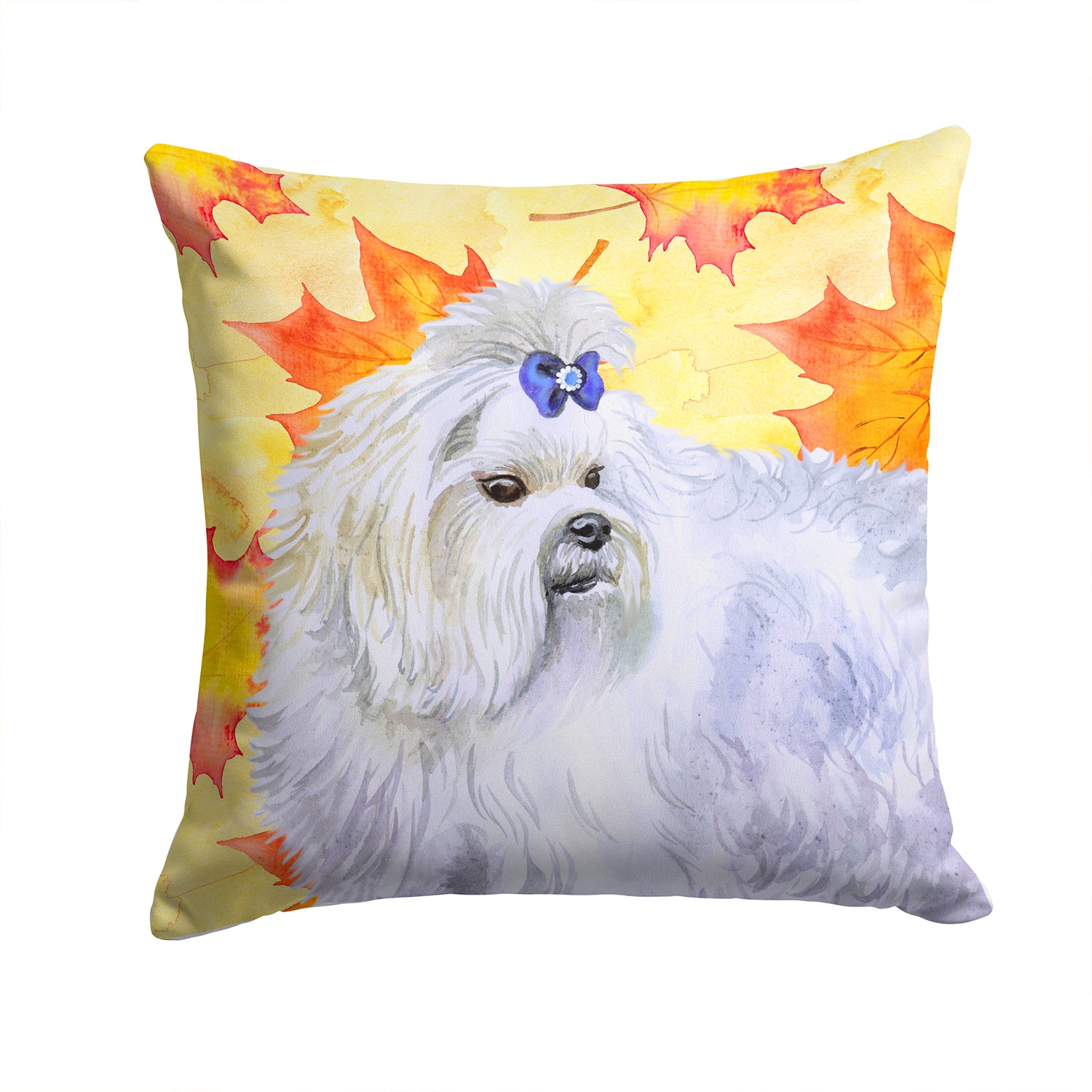 Maltese Fall Fabric Decorative Pillow BB9912PW1414 - the-store.com