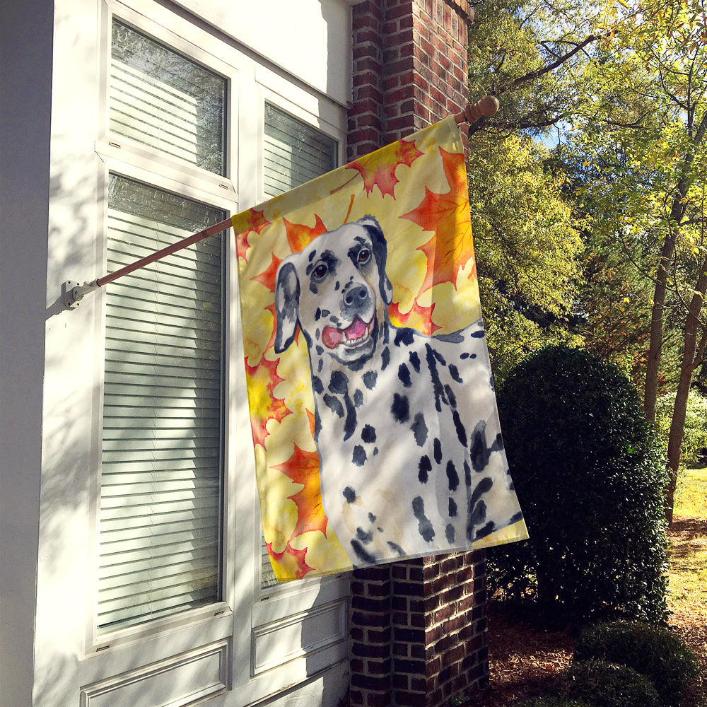 Dalmatian Fall Flag Canvas House Size BB9914CHF  the-store.com.