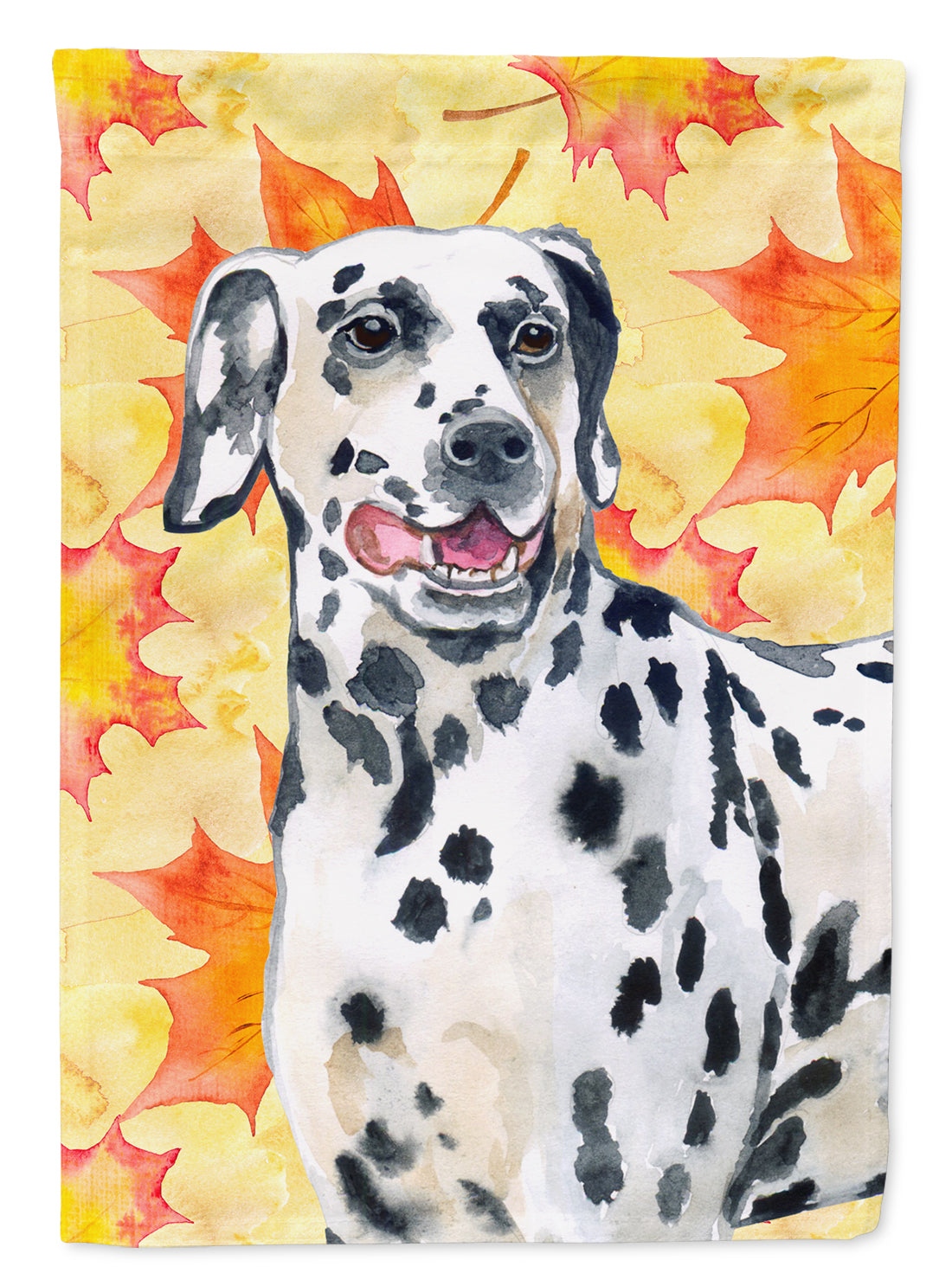 Dalmatian Fall Flag Canvas House Size BB9914CHF  the-store.com.