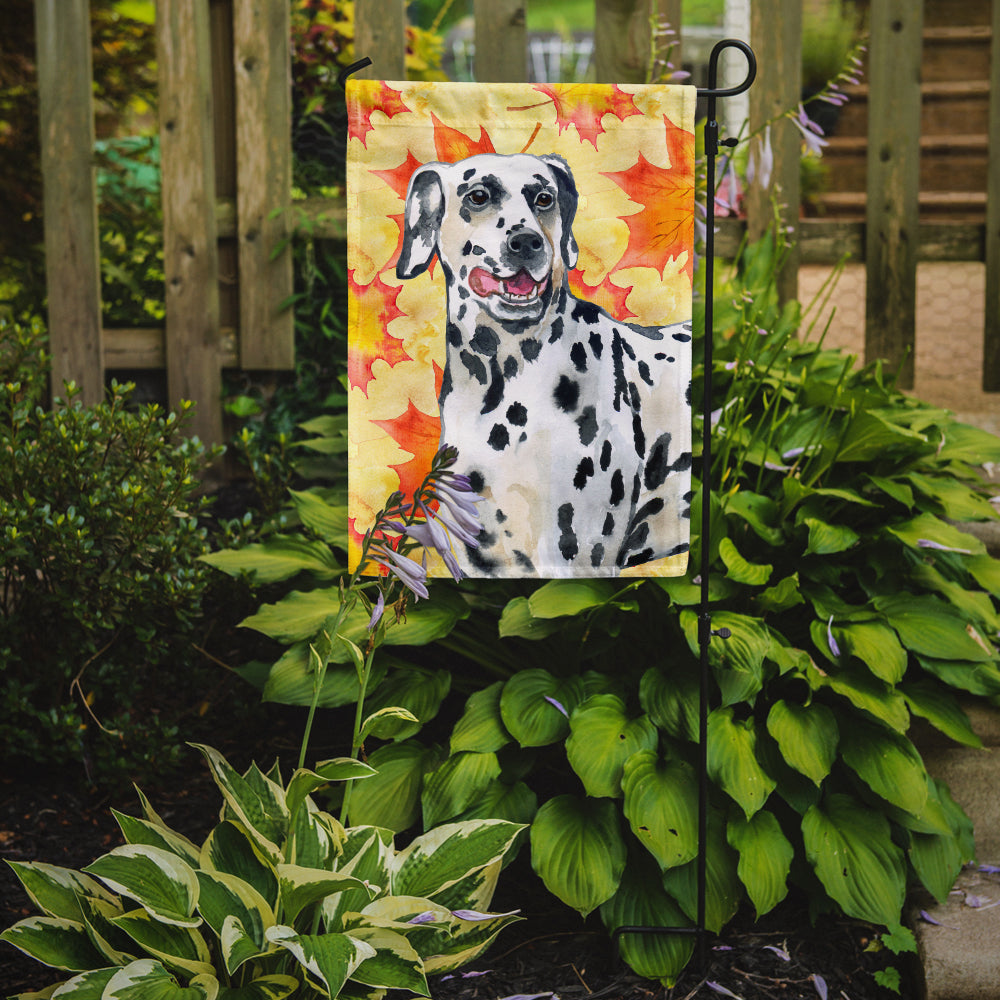 Dalmatian Fall Flag Garden Size BB9914GF  the-store.com.