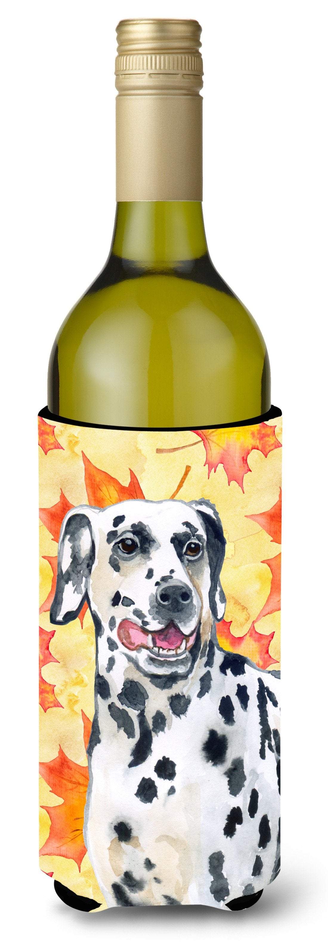 Dalmatian Fall Wine Bottle Beverge Insulator Hugger BB9914LITERK by Caroline&#39;s Treasures