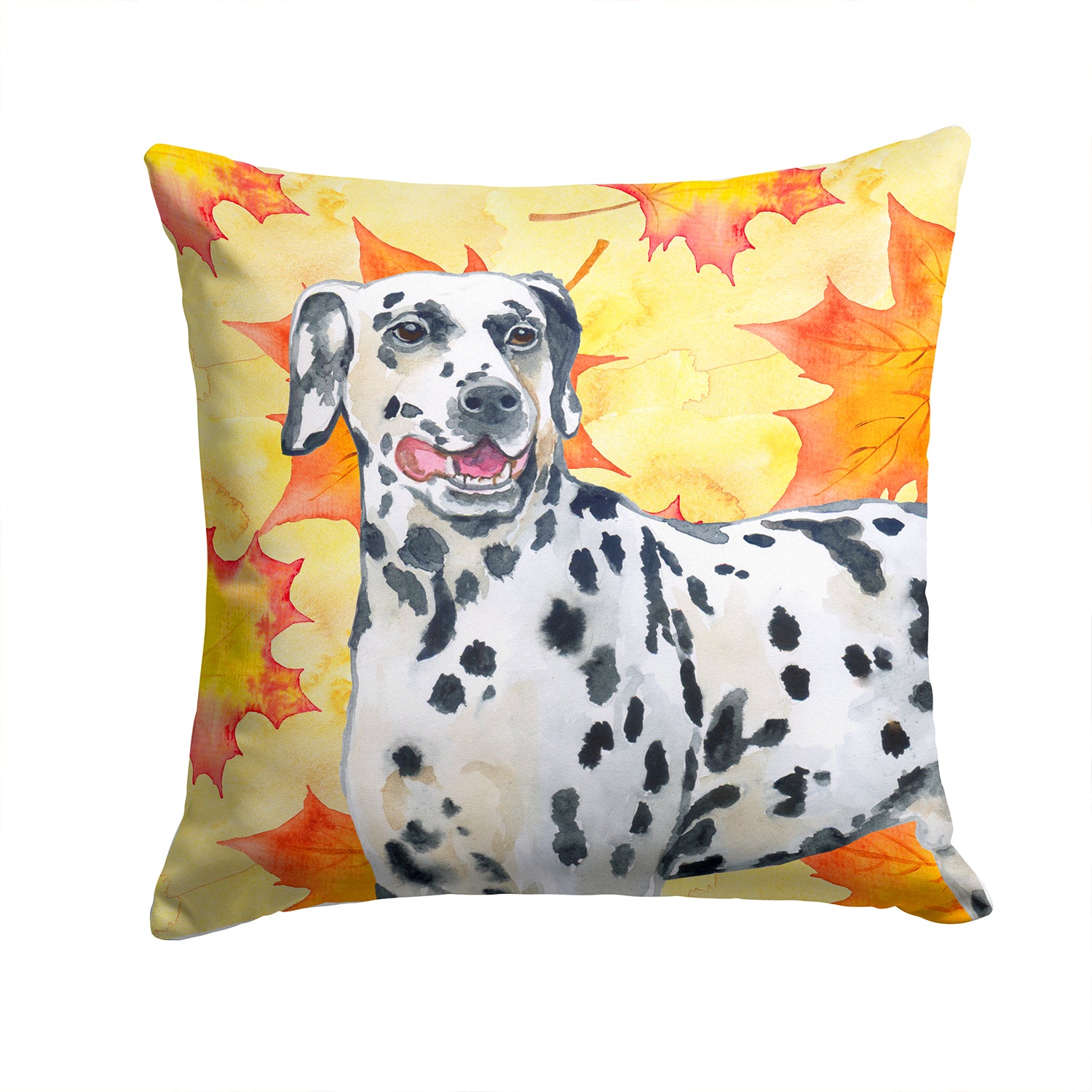 Dalmatian Fall Fabric Decorative Pillow BB9914PW1414 - the-store.com