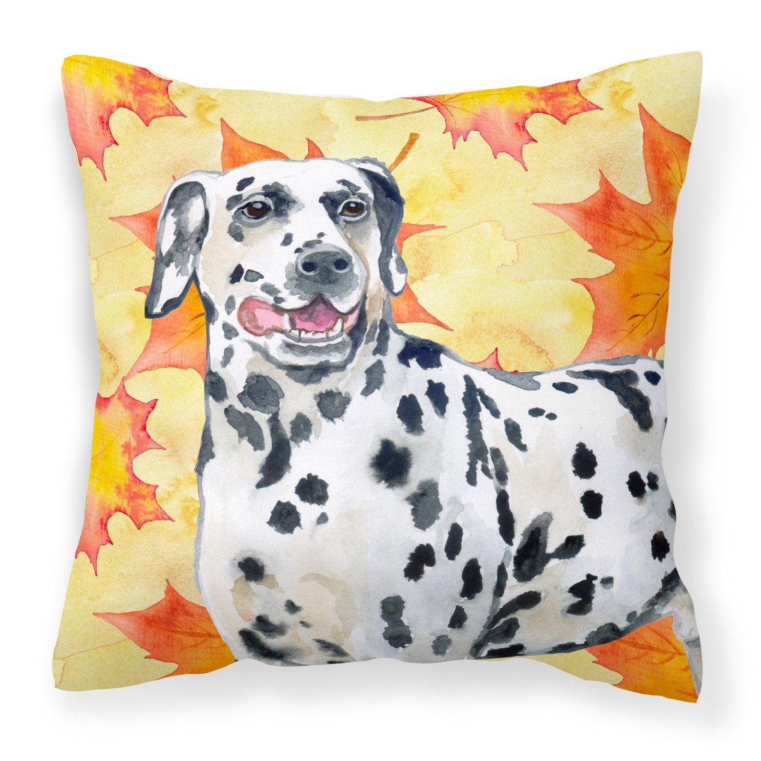 Dalmatian Fall Fabric Decorative Pillow BB9914PW1818 by Caroline's Treasures