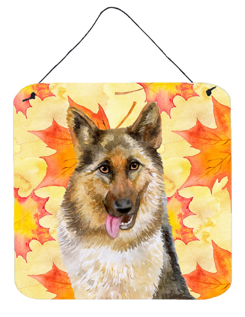 German Shepherd Fall Wall or Door Hanging Prints BB9915DS66 by Caroline's Treasures