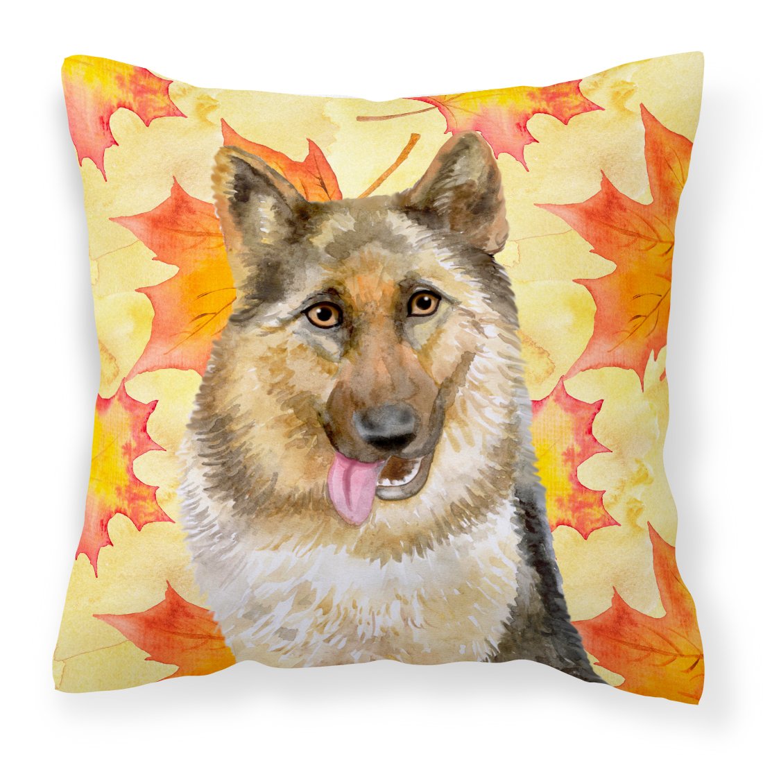 German Shepherd Fall Fabric Decorative Pillow BB9915PW1818 by Caroline's Treasures