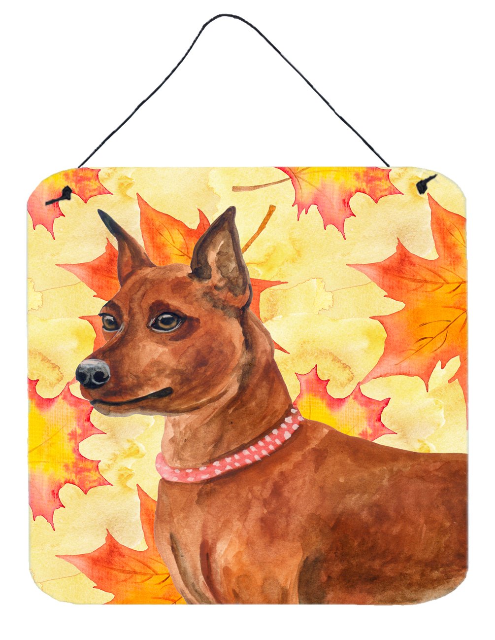 Miniature Pinscher Fall Wall or Door Hanging Prints BB9917DS66 by Caroline's Treasures