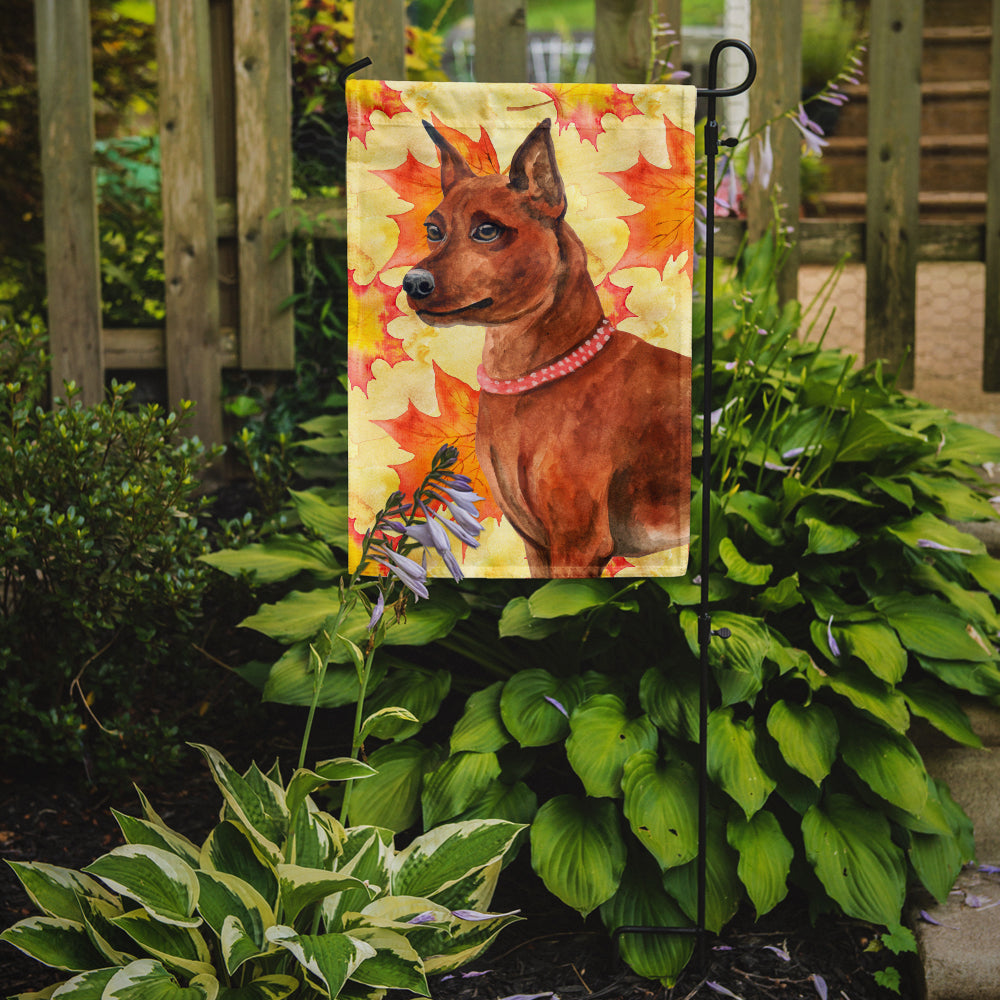 Miniature Pinscher Fall Flag Garden Size BB9917GF  the-store.com.