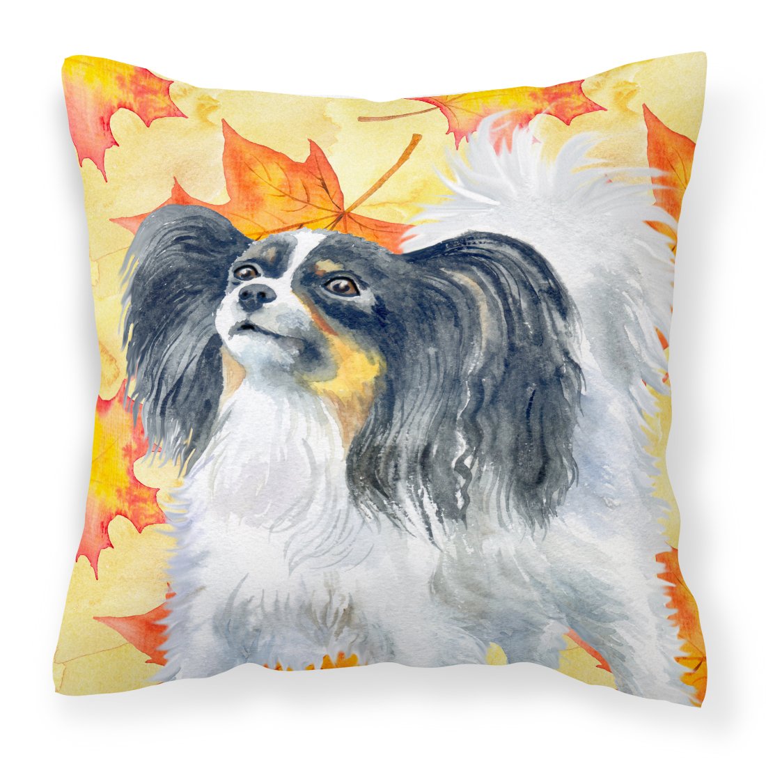 Papillon Fall Fabric Decorative Pillow BB9918PW1818 by Caroline's Treasures