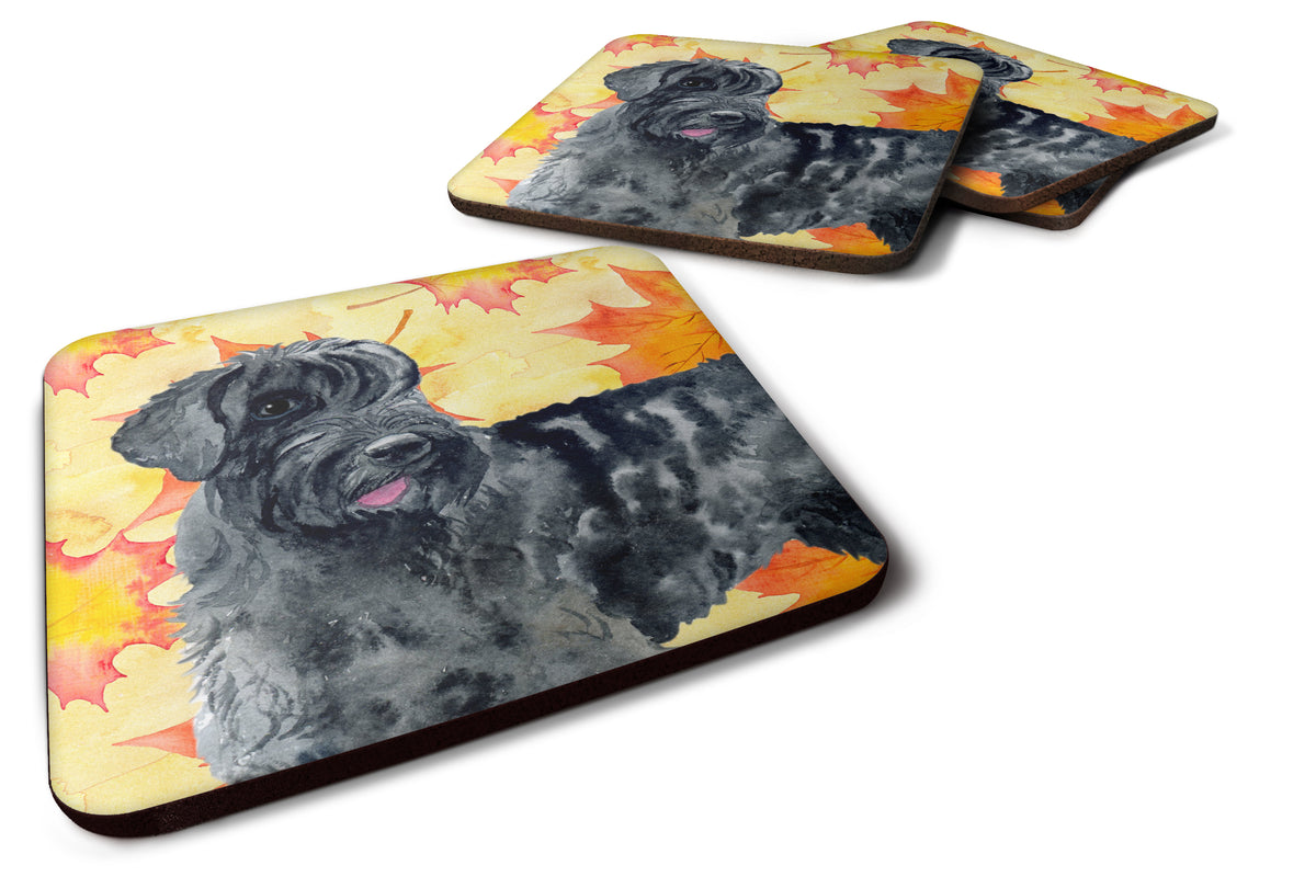 Giant Schnauzer Fall Foam Coaster Set of 4 BB9921FC - the-store.com