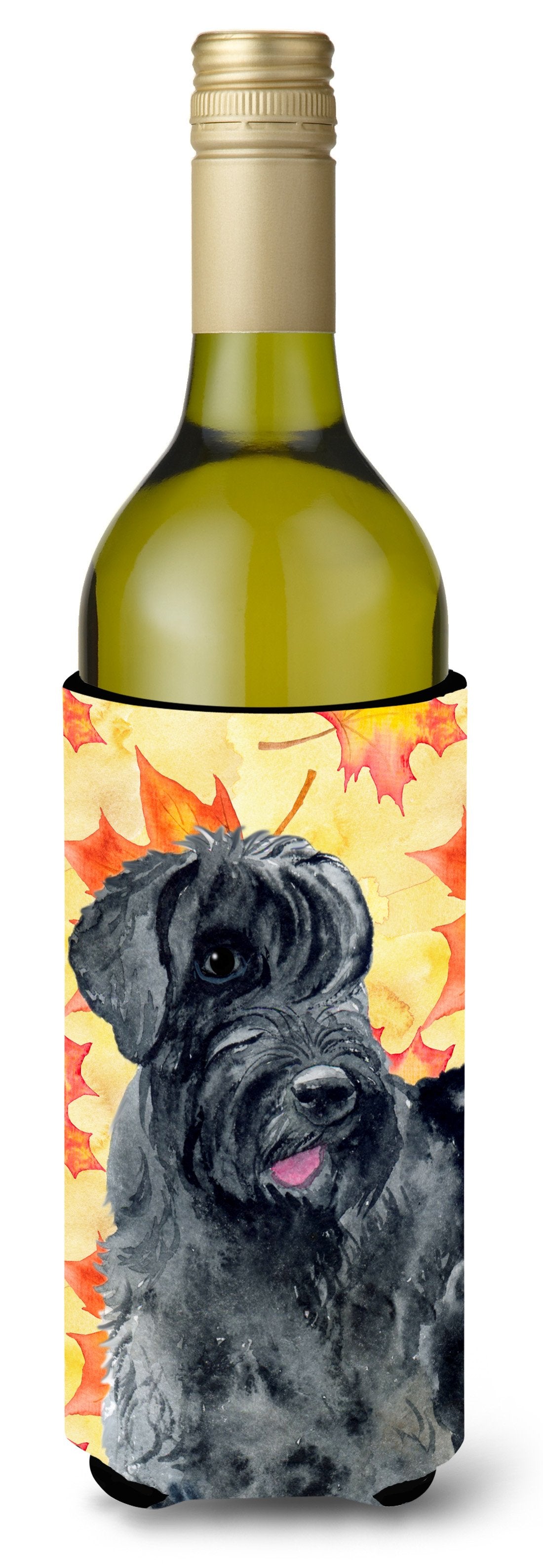 Giant Schnauzer Fall Wine Bottle Beverge Insulator Hugger BB9921LITERK by Caroline&#39;s Treasures