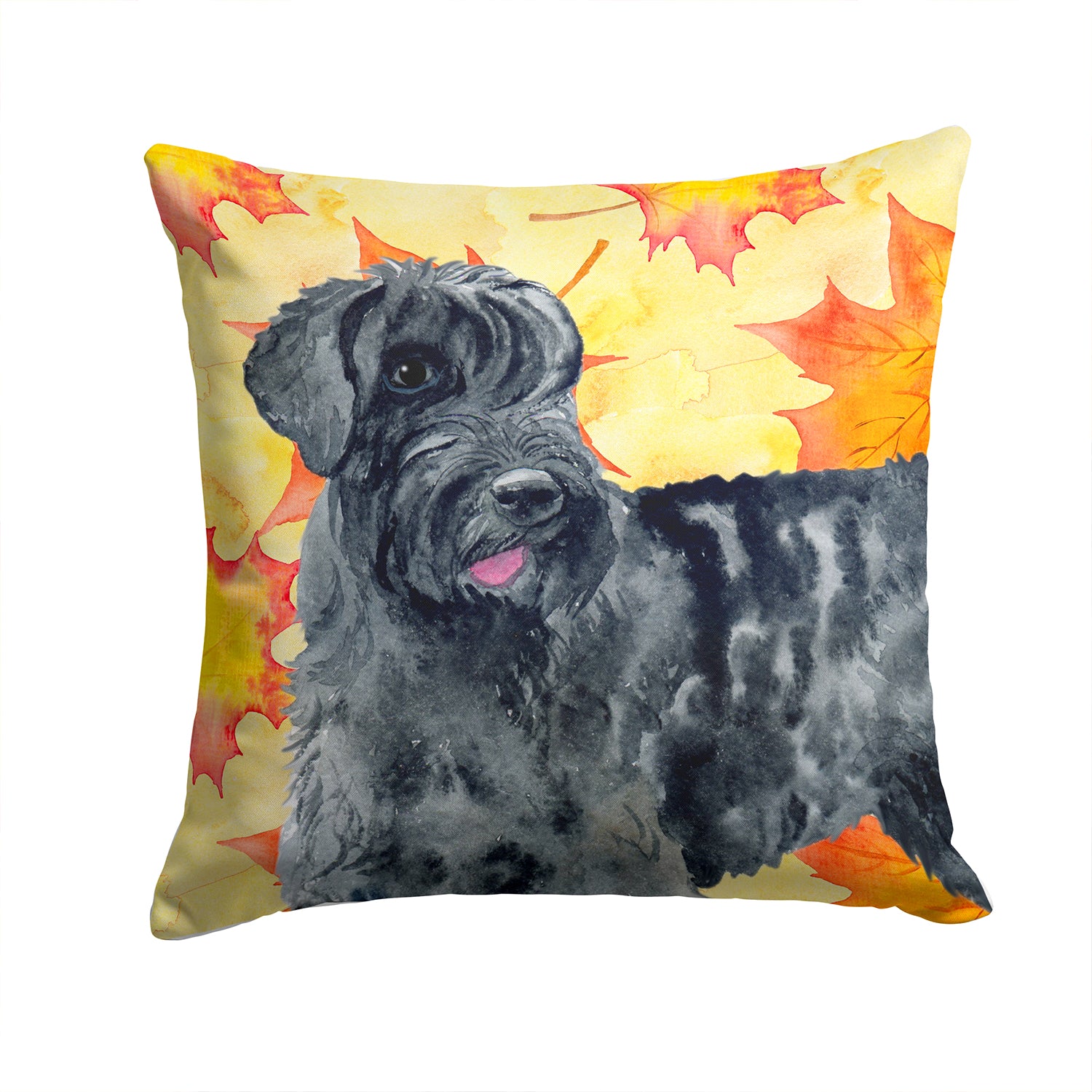 Giant Schnauzer Fall Fabric Decorative Pillow BB9921PW1414 - the-store.com